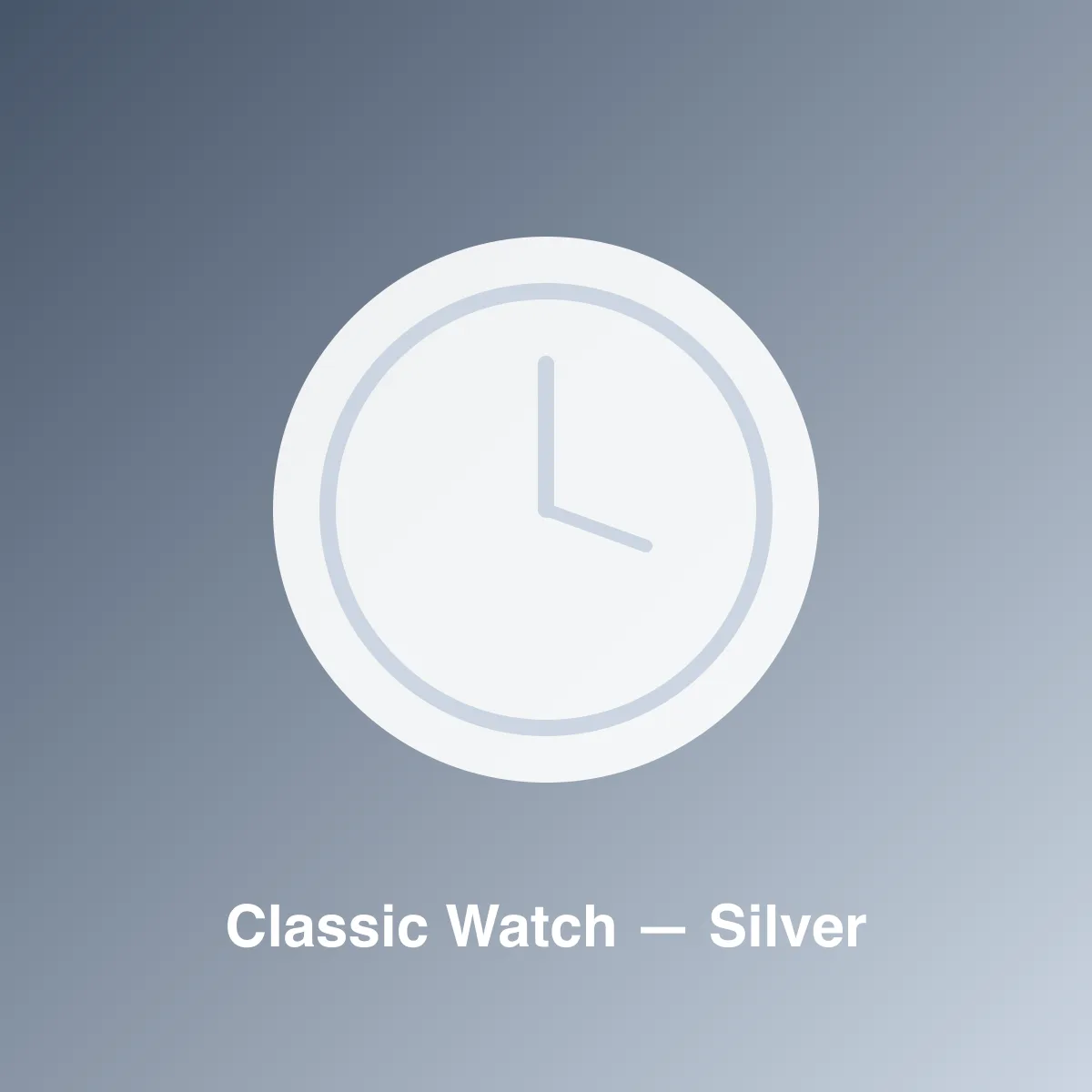 Classic Watch — Silver