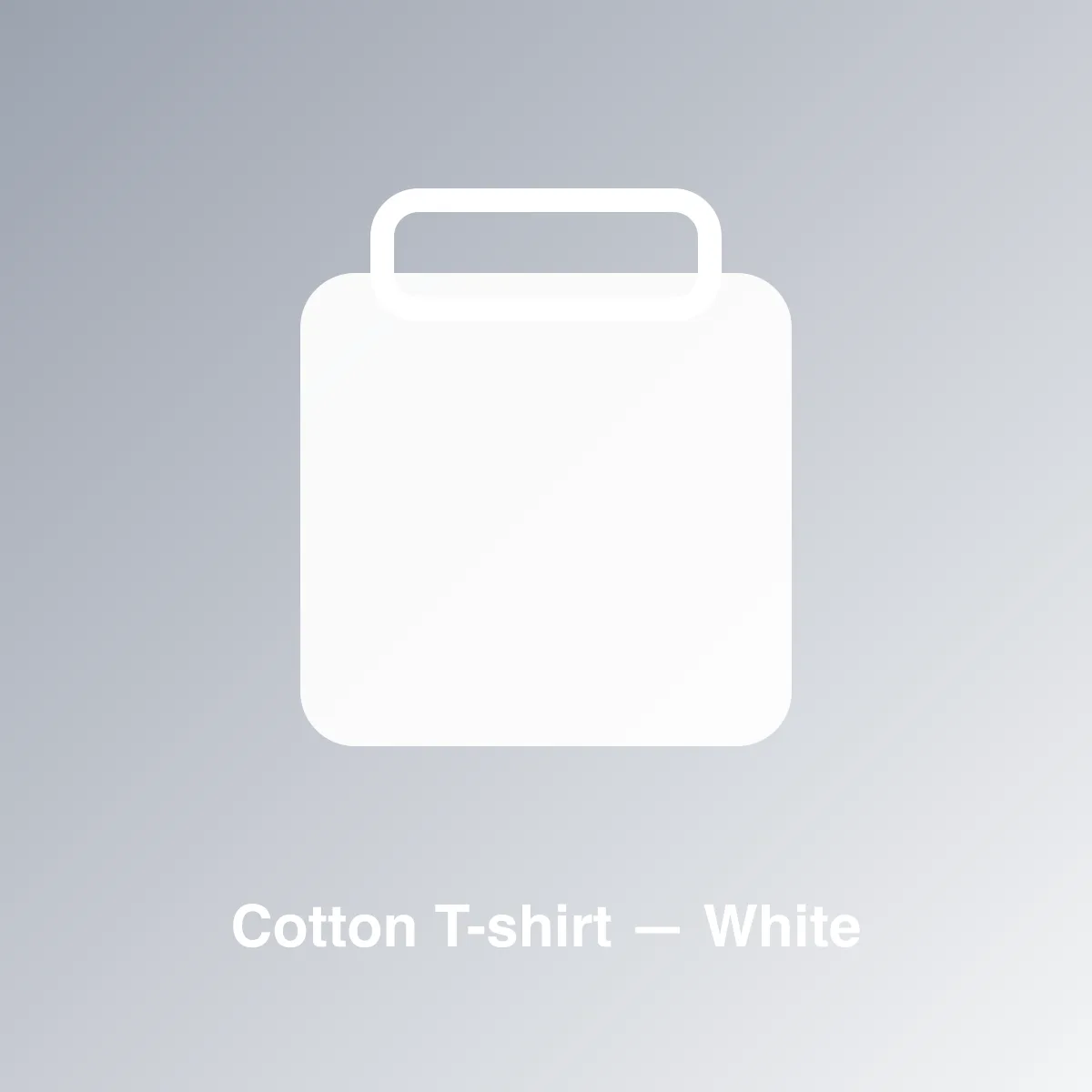 Cotton T-shirt — White