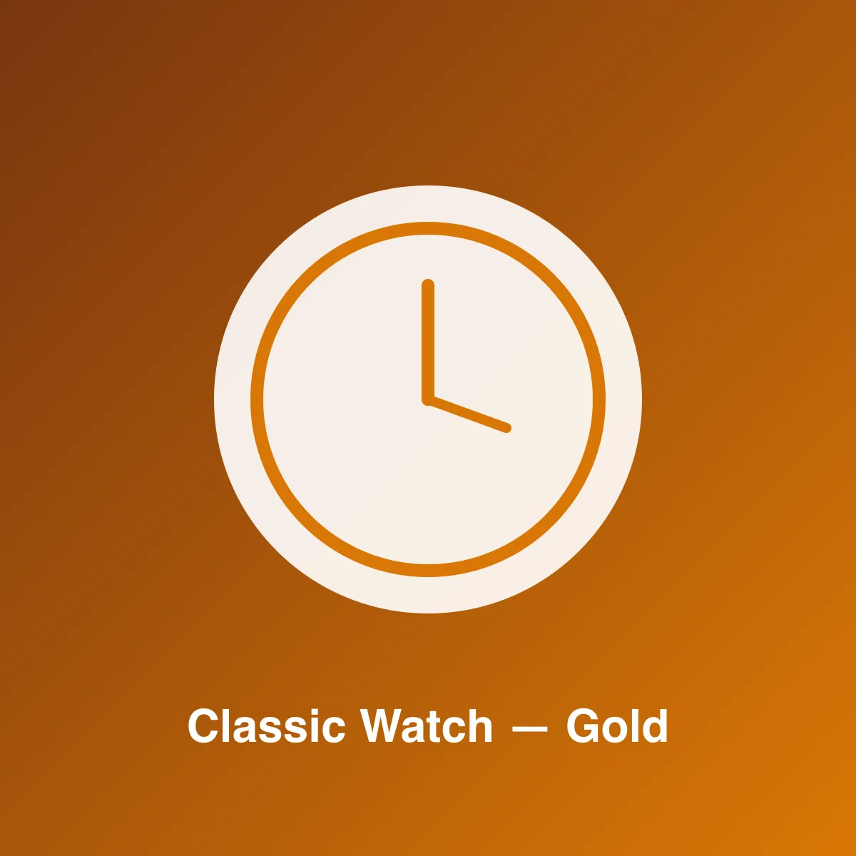 Classic Watch — Gold